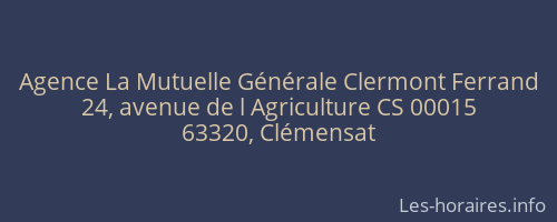 Agence La Mutuelle Générale Clermont Ferrand