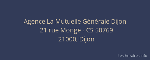 Agence La Mutuelle Générale Dijon