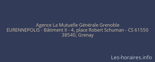 Agence La Mutuelle Générale Grenoble