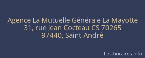 Agence La Mutuelle Générale La Mayotte
