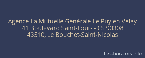 Agence La Mutuelle Générale Le Puy en Velay