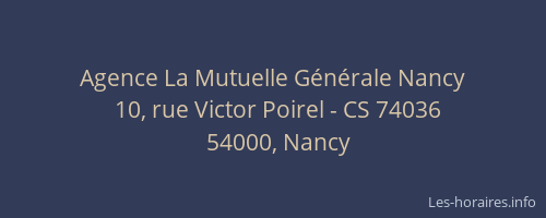 Agence La Mutuelle Générale Nancy