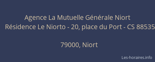 Agence La Mutuelle Générale Niort
