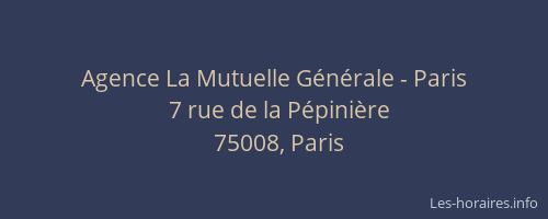 Agence La Mutuelle Générale - Paris