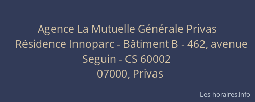 Agence La Mutuelle Générale Privas