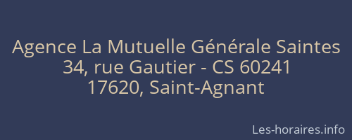 Agence La Mutuelle Générale Saintes