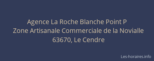 Agence La Roche Blanche Point P