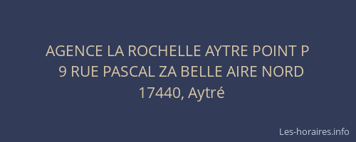 AGENCE LA ROCHELLE AYTRE POINT P
