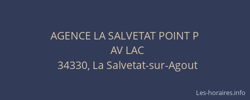 AGENCE LA SALVETAT POINT P