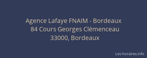 Agence Lafaye FNAIM - Bordeaux