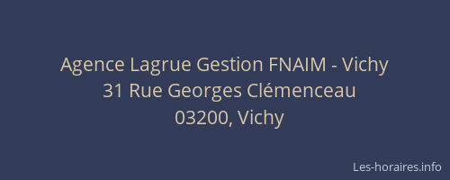 Agence Lagrue Gestion FNAIM - Vichy