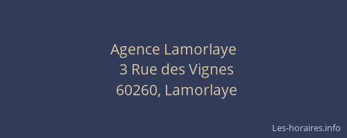 Agence Lamorlaye