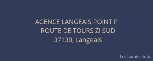 AGENCE LANGEAIS POINT P