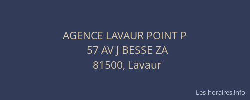 AGENCE LAVAUR POINT P