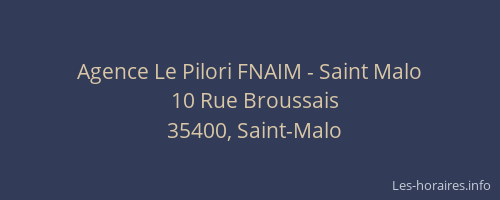 Agence Le Pilori FNAIM - Saint Malo