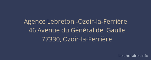 Agence Lebreton -Ozoir-la-Ferrière