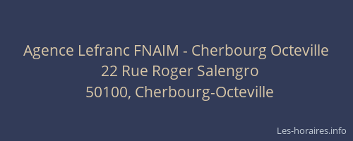 Agence Lefranc FNAIM - Cherbourg Octeville