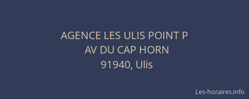 AGENCE LES ULIS POINT P