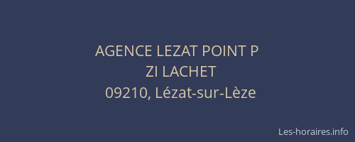 AGENCE LEZAT POINT P