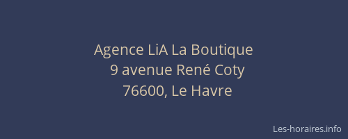 Agence LiA La Boutique