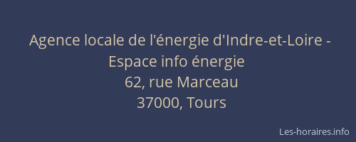 Agence locale de l'énergie d'Indre-et-Loire - Espace info énergie