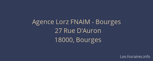 Agence Lorz FNAIM - Bourges