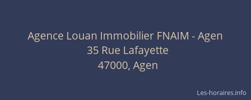 Agence Louan Immobilier FNAIM - Agen