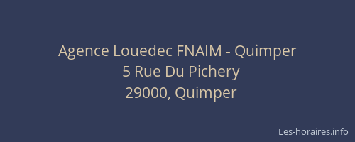 Agence Louedec FNAIM - Quimper