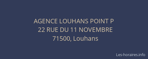 AGENCE LOUHANS POINT P