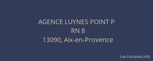 AGENCE LUYNES POINT P