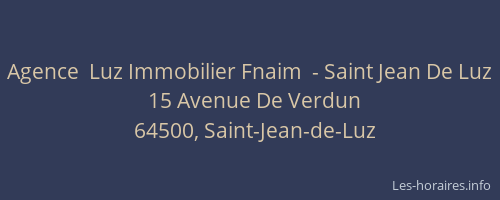 Agence  Luz Immobilier Fnaim  - Saint Jean De Luz