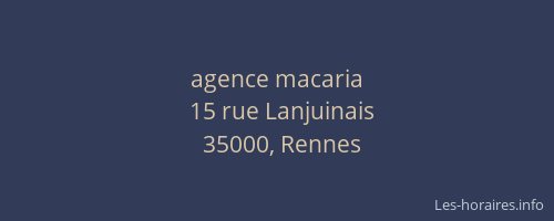 agence macaria