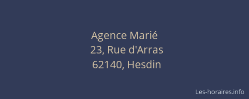Agence Mari&eacute;