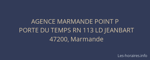 AGENCE MARMANDE POINT P