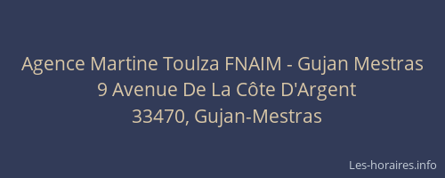 Agence Martine Toulza FNAIM - Gujan Mestras