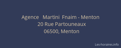 Agence   Martini  Fnaim - Menton