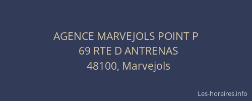 AGENCE MARVEJOLS POINT P