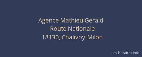 Agence Mathieu Gerald