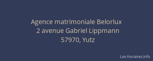 Agence matrimoniale Belorlux