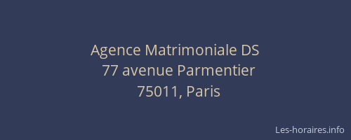 Agence Matrimoniale DS