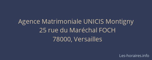 Agence Matrimoniale UNICIS Montigny