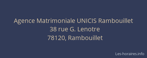 Agence Matrimoniale UNICIS Rambouillet
