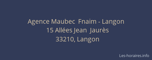 Agence Maubec  Fnaim - Langon