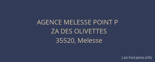 AGENCE MELESSE POINT P