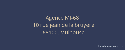 Agence MI-68