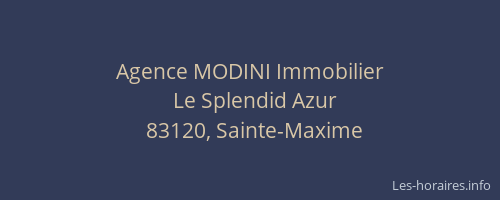Agence MODINI Immobilier