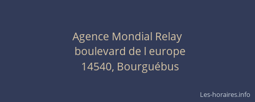 Agence Mondial Relay