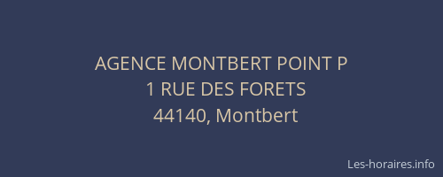 AGENCE MONTBERT POINT P