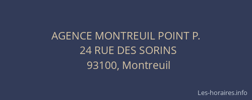 AGENCE MONTREUIL POINT P.
