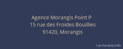 Agence Morangis Point P